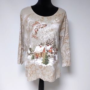 Merry Christmas Top Size 3X